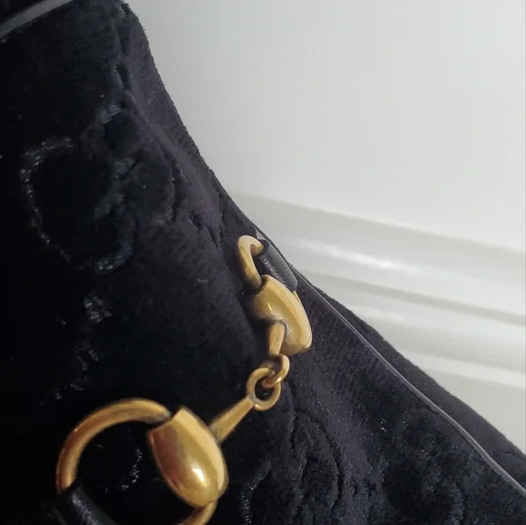 AUTHENTIC GUCCI SUEDE SIGNATURE BOOTS - Picture 9 of 13